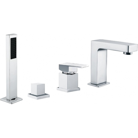 Mexen Cube bath mixer, chrome - 72932-00