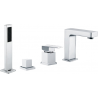 Mexen Cube bathtub faucet, chrome - 72932-00