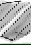 Mexen Apia drsna tuš kabina 90 x 90 cm, prozorna, črna - 840-090-090-70-00