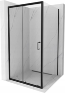 Mexen Apia klizna tuš kabina 90 x 90 cm, prozirna, crna - 840-090-090-70-00