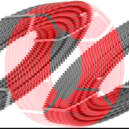 Mexen AL-L tubo PE-Xb/AL/PE-Xb 16 x 2 mm em isolamento vermelho, 100 m - W97100-121601-100