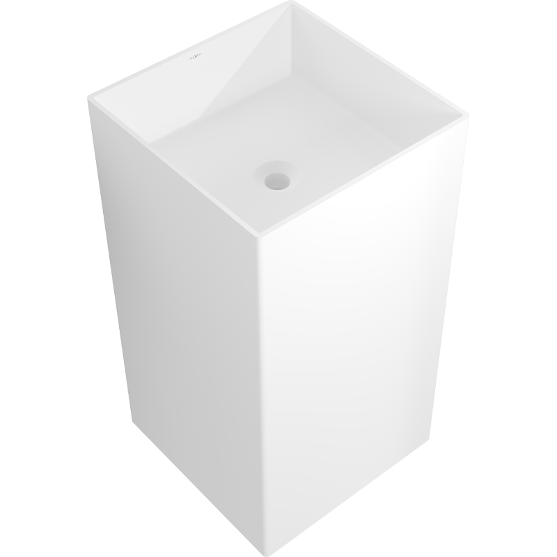 Mexen Xola-2 lavandino autoportante in conglomerato 45 x 45 cm, bianco opaco - 26594500