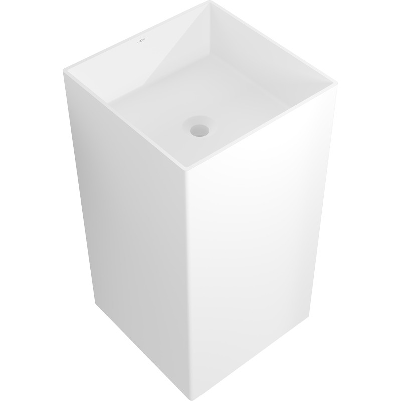 Mexen Xola-2 vabaliseisev konglomeraatvalamu, 45 x 45 cm, valge matt - 26594500
