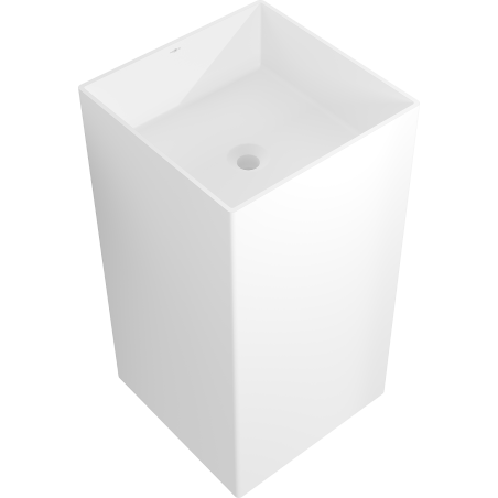 Mexen Xola-2 lavabo independiente de conglomerado 45 x 45 cm, blanco mate - 26594500