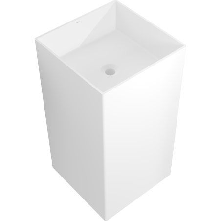 Mexen Xola-2 umywalka wolnostojąca z konglomeratu 45 x 45 cm, biała mat - 26594500