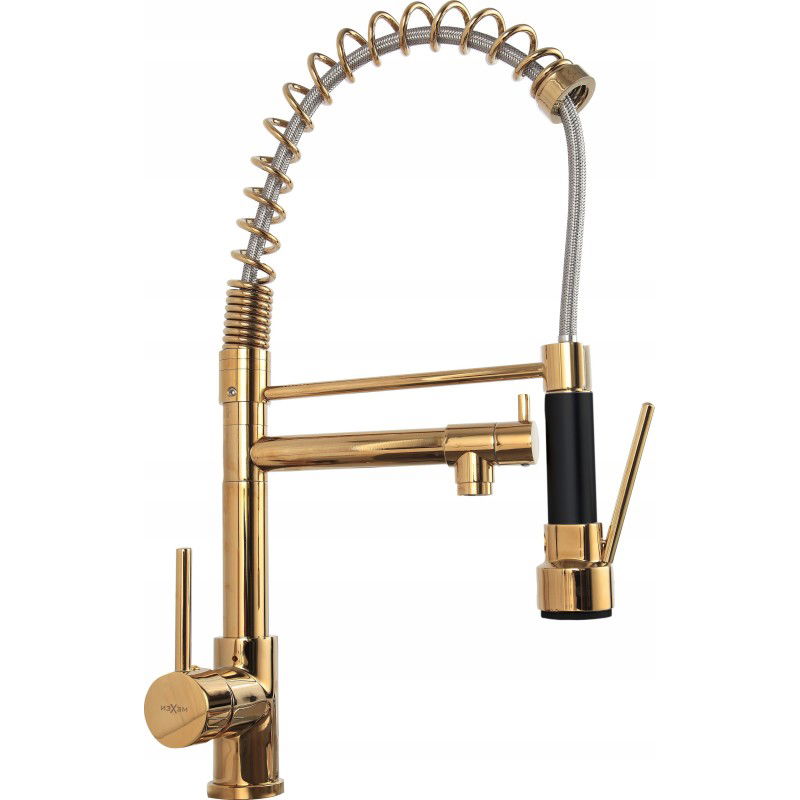 Mexen Corina virtuves izlietnes krāns, zelta - 670601-50