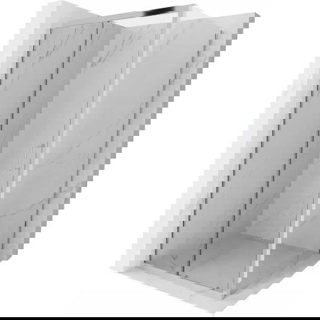 Mexen Apia skjutbar duschkabin 90 x 90 cm, transparent, krom - 840-090-090-01-00