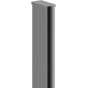 Mexen wandlijst voor douchewand, gunmetal - 800-00-95