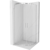 Mexen Rio cabina doccia semicircolare 70 x 70 cm, trasparente, cromo - 863-070-070-01-00