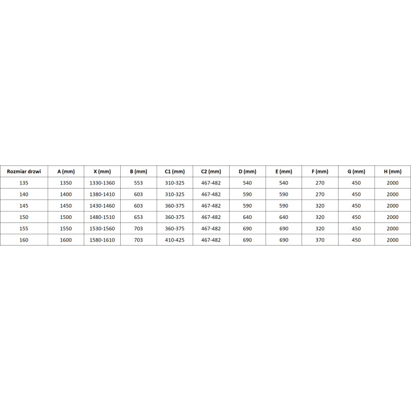 Mexen Mist L porta de duche pivotante 145 cm, transparente, dourado escovado - 8A4L-145-001-55-00