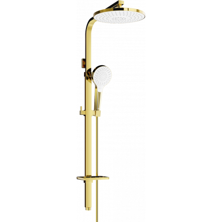 Mexen Q05 douchekolom, goud/wit - 798050595-50