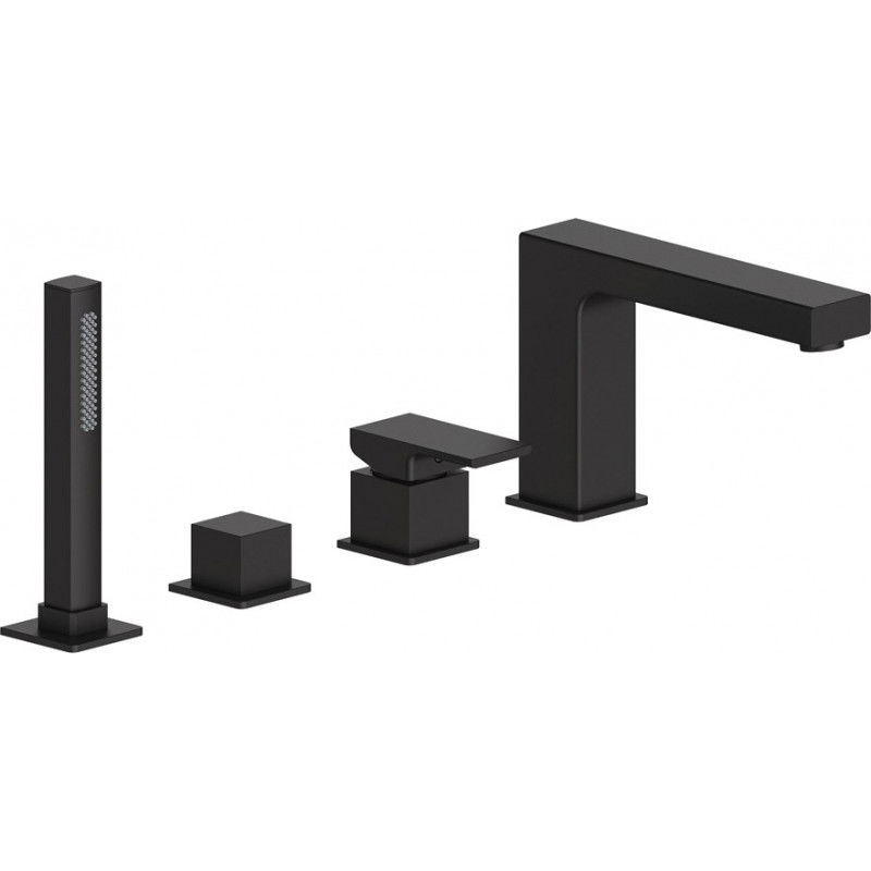 Mexen Cube robinet de baignoire, noir - 72932-70