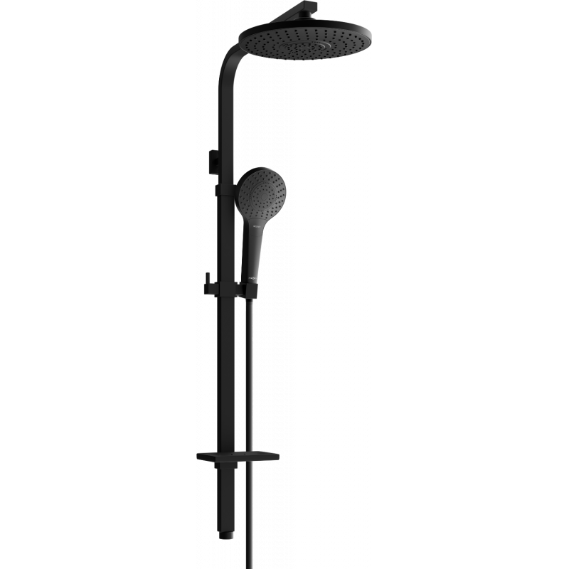 Mexen Q05 shower column, black - 798050595-70