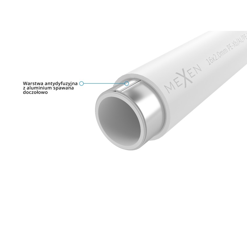 Mexen AL-O PE-Xb/AL/PE-Xb Pipe 16 x 2 mm, 600 m - W97105-1216-600