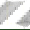 Mexen Roma douchecabine, openslaand 100 x 70 cm, transparant, goud - 854-100-070-50-00