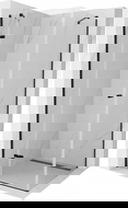 Mexen Roma nagibna prha kabina 90 x 90 cm, prozorna, črna - 854-090-090-70-00