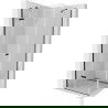 Mexen Roma draaideur douchecabine 100 x 100 cm, transparant, zwart - 854-100-100-70-00
