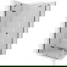 Mexen Roma draaideur douchecabine 100 x 70 cm, transparant, zwart - 854-100-070-70-00