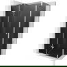 Mexen Roma scharnierende douchecabine 90 x 110 cm, grafiet, chroom - 854-090-110-01-40
