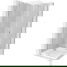 Mexen Roma Duschkabine zum Öffnen 70 x 70 cm, transparent, Chrom + Duschwanne Flach - 854-070-070-01-00-4010