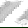 Mexen Roma draaideur douchecabine 90 x 70 cm, transparant, chroom + vlakke douchebak - 854-090-070-01-00-4010
