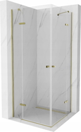 Mexen Roma Duo hinged dušinurk 100 x 100 cm, läbipaistev, kuldne - 854-100-100-50-00-02