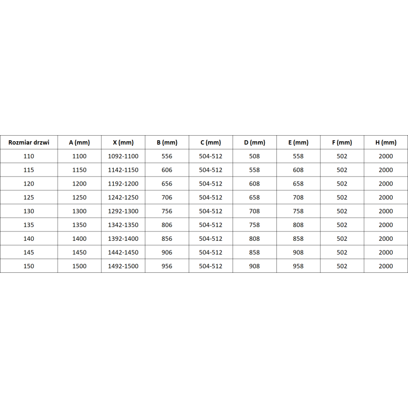 Mexen Lunar-B drzwi prysznicowe uchylne lewe 125 cm, transparent, gun metal - 832S-125-050-95-00-L