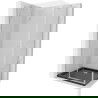 Mexen Roma douchecabine scharnierend 80 x 100 cm, transparant, chroom + Flat douchebak, zwart - 854-080-100-01-00-4070