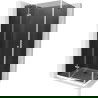 Mexen Roma douchecabine scharnierend 110 x 90 cm, grafiet, chroom + Flat douchebak, wit - 854-110-090-01-40-4010