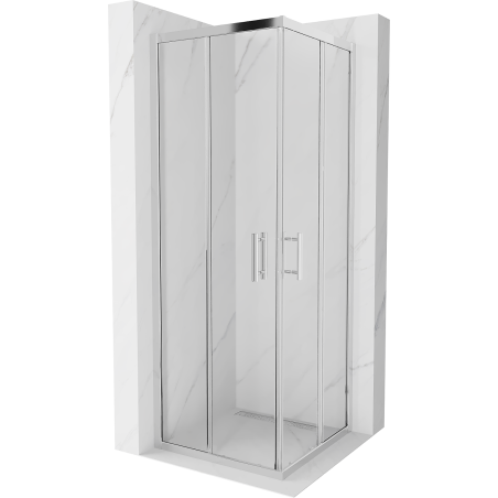 Mexen Rio kabina prysznicowa kwadratowa 70 x 70 cm, transparent, chrom - 860-070-070-01-00