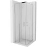 Mexen Rio kvadratna tuš kabina 70 x 70 cm, prozorna, krom - 860-070-070-01-00