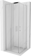 Mexen Rio cabina doccia quadrata 70 x 70 cm, trasparente, cromo - 860-070-070-01-00