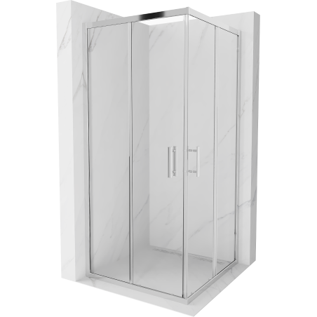 Mexen Rio cabine de douche carrée 90 x 90 cm, transparent, chrome - 860-090-090-01-00