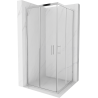 Mexen Rio square shower enclosure 90 x 90 cm, transparent, chrome - 860-090-090-01-00