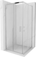 Mexen Rio kvadratna tuš kabina 90 x 90 cm, prozorna, krom - 860-090-090-01-00