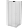 Mexen Rio quadratesch Duschkabin 70 x 70 cm, gefrost, Chrom - 860-070-070-01-30