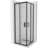 Mexen Rio cabine de douche carrée 70 x 70 cm, transparente, noire - 860-070-070-70-00