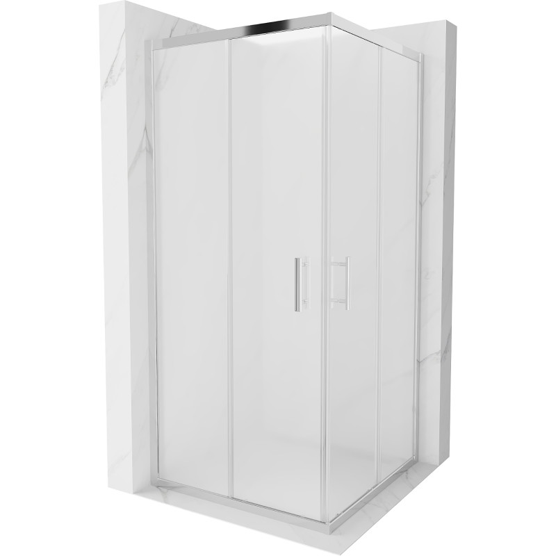 Mexen Rio četvrtasta tuš kabina 90 x 90 cm, mraz, krom - 860-090-090-01-30