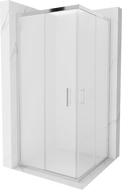 Mexen Rio kvadratna pršna kabina 90 x 90 cm, mraz, krom - 860-090-090-01-30