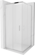 Mexen Rio ruudukujuline dušinurk 90 x 90 cm, jääklaas, kroom - 860-090-090-01-30