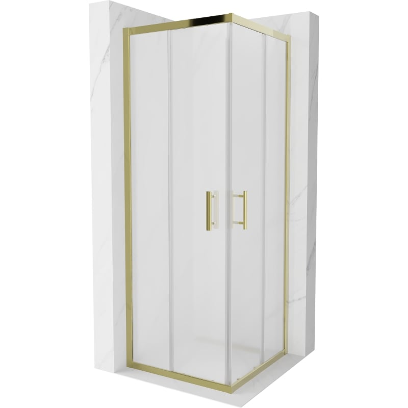 Mexen Rio dušinurk nelinurkne 70 x 70 cm, matt, kuldne - 860-070-070-50-30
