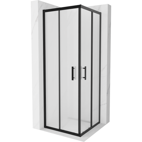 Mexen Rio kvadratna tuš kabina 70 x 70 cm, mat, črna - 860-070-070-70-30