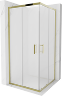 Mexen Rio četvrtasta tuš kabina 90 x 90 cm, mat, zlatna - 860-090-090-50-30