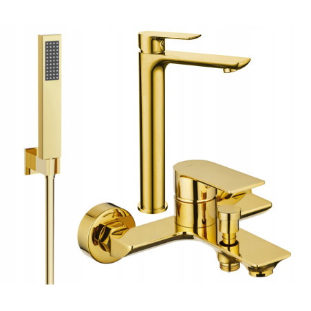 Mexen Alfa R02 conjunto de baño, dorado - 745713R02-50