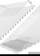 Mexen Kioto brīvi stāvoša dušas siena 140 x 200 cm, caurspīdīga/matēta 8 mm, zelta - 800-140-002-50-35