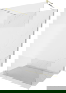 Mexen Kioto freistehende Duschwand 140 x 200 cm, transparent/frost 8 mm, gold - 800-140-002-50-35