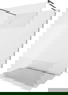 Mexen Kioto freistehende Duschwand 140 x 200 cm, transparent/mattiert 8 mm, schwarz - 800-140-002-70-35