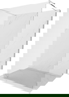 Mexen Kioto Samostoječa pršna stena 130 x 200 cm, transparentna 8 mm, krom - 800-130-002-01-00