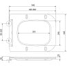 Mexen Madox slow-closing seat slim, duroplast, white gloss - 39154000