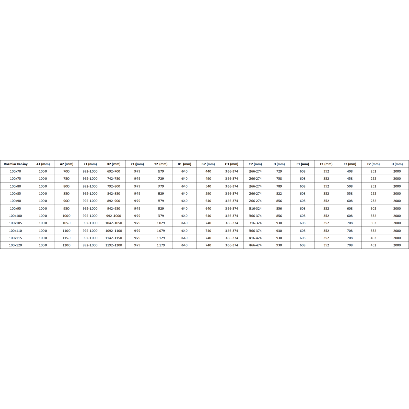 Mexen Lunar Duo kabina prysznicowa uchylna 100 x 100 cm, transparent, miedź szczotkowana - 834-100L-100P-65-00